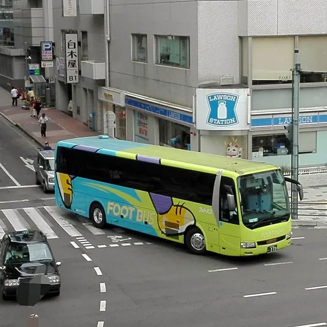 復路便走行中のバス