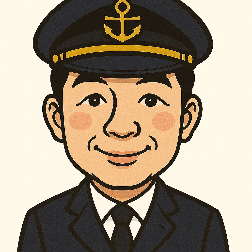 運転士似顔絵イラスト1