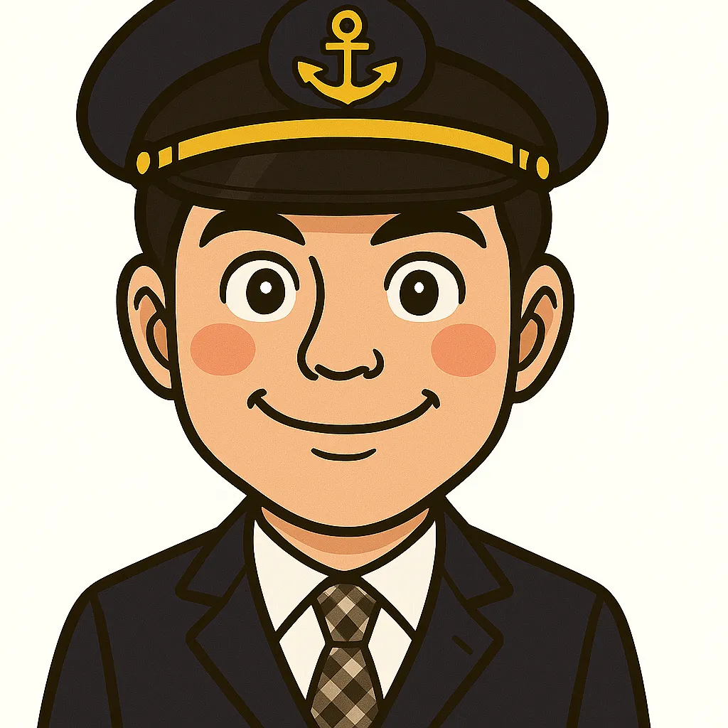 運転士似顔絵イラスト2